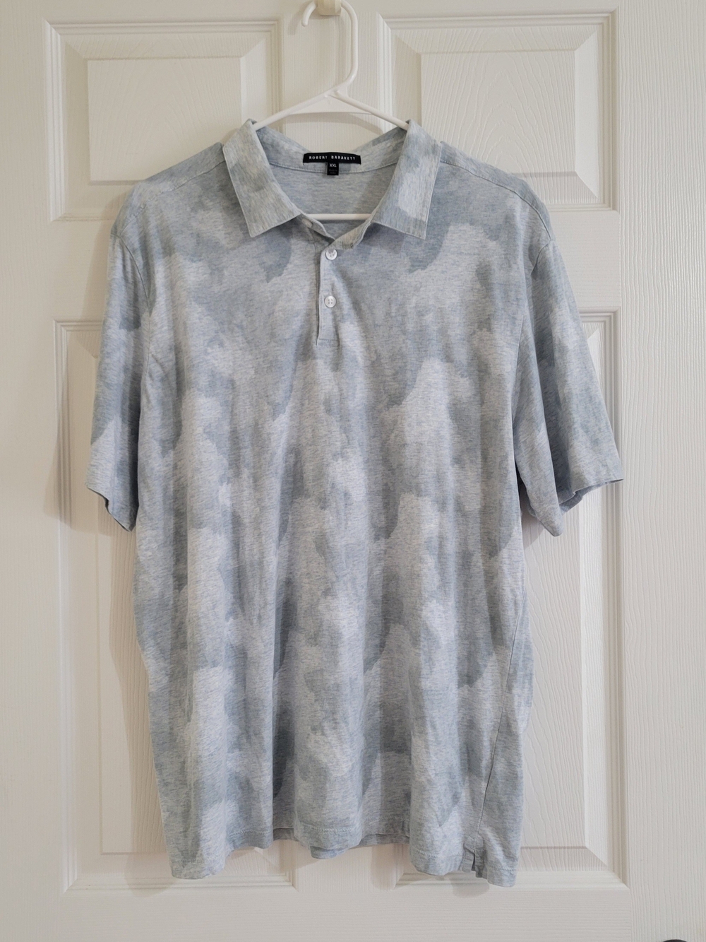 Robert Barakett Light Grey/Powder Blue Polo